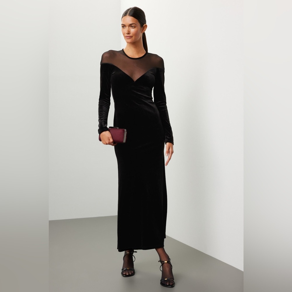 DELFI Collective Mika Velvet Dress in Black M